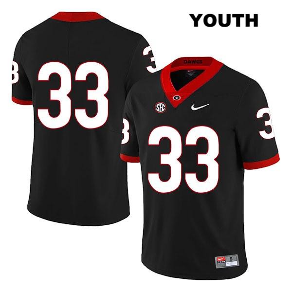 Georgia Bulldogs Youth Ian Donald-McIntyre #33 NCAA No Name Legend Authentic Black Nike Stitched College Football Jersey CKY3756GC